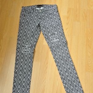 Black and white Hot Topic jeans